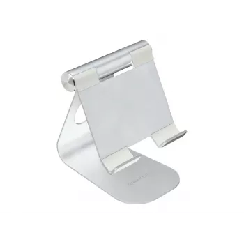 TERRATEC iTab M - Podstawka pod telefon / tablet - Aluminium - Srebrny - Rozmiar ekranu: 8,8-25 cm (3.5-10) - Podstawka biurkowa (219728)