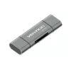 Vention USB3.0 wielofunkcyjny czytnik kart metalowy szary