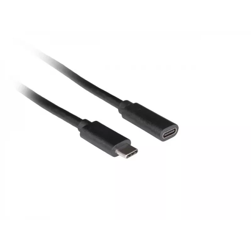 Kabel USB C na USB C LANBERG CA-USBE-20CC-0005-BK, USB 3.2 Gen 1 (5 Gbit/s), 0,5 m, czarny