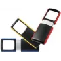 Lupa WEDO 271 741502 z oświetleniem LED, podręczna lupa terenowa, czerwona