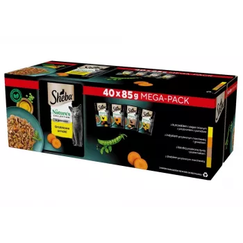 SHEBA Nature's Collection Smaki drobiowe w galarecie - mokra karma dla kotów - 40 x 85g