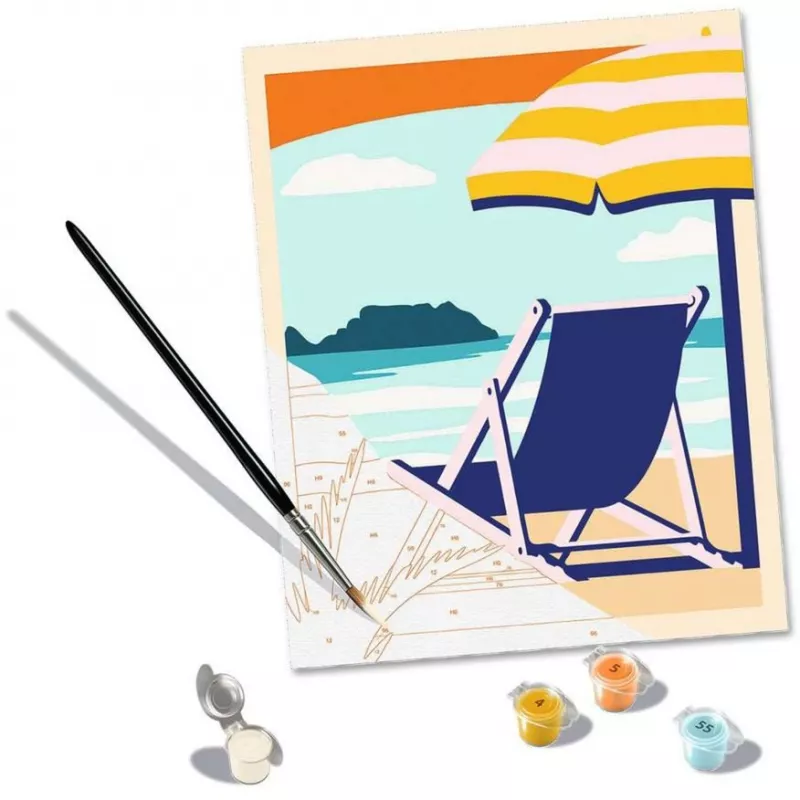 Zestaw malarski Ravensburger CreArt – Relaks na plaży (23897) zestaw artystyczny