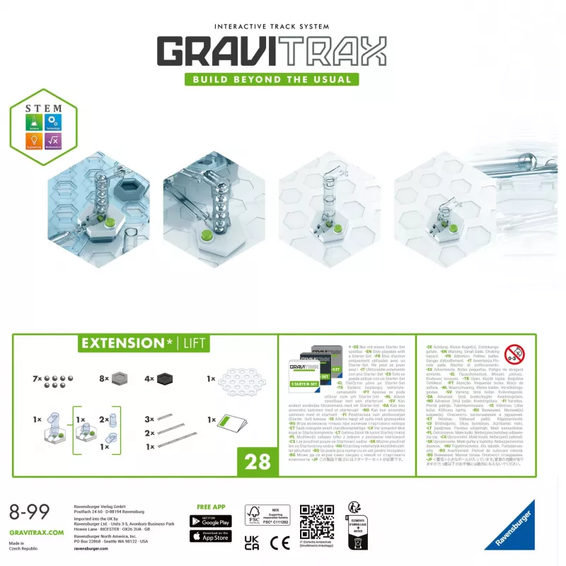 GraviTrax Extension Lift Ravensburger 22419 Wielokolorowy