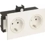 Rehau Socket Outlet 2-way SIGNA IN pure biały BRK 2STD (6121014)