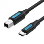 Kabel USB 2.0 do drukarki, wtyk typu C na wtyk typu B, 1 m