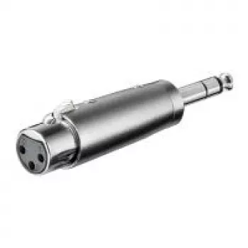Wentronic Goobay Adapter XLR - gniazdo XLR (3-pinowe) > wtyk jack 6,35 mm (4-pinowy, stereo) (27514)
