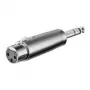 Wentronic Goobay Adapter XLR - gniazdo XLR (3-pinowe) > wtyk jack 6,35 mm (4-pinowy, stereo) (27514)