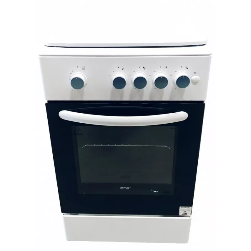 Kuchenka gazowa MPM MPM-54-KGF-21, płyta 4-palnikowa, 60 cm, gaz, biały, klasa energetyczna A