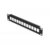 Patch panel Extralink 12-port UTP 10 cali, obudowa metalowa, czarny