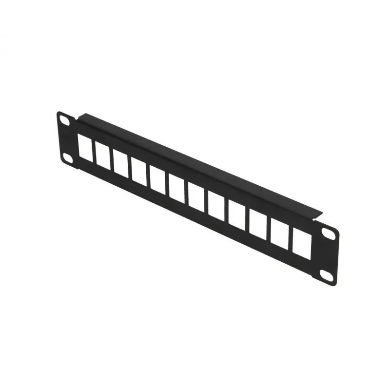 Patch panel Extralink 12-port UTP 10 cali, obudowa metalowa, czarny
