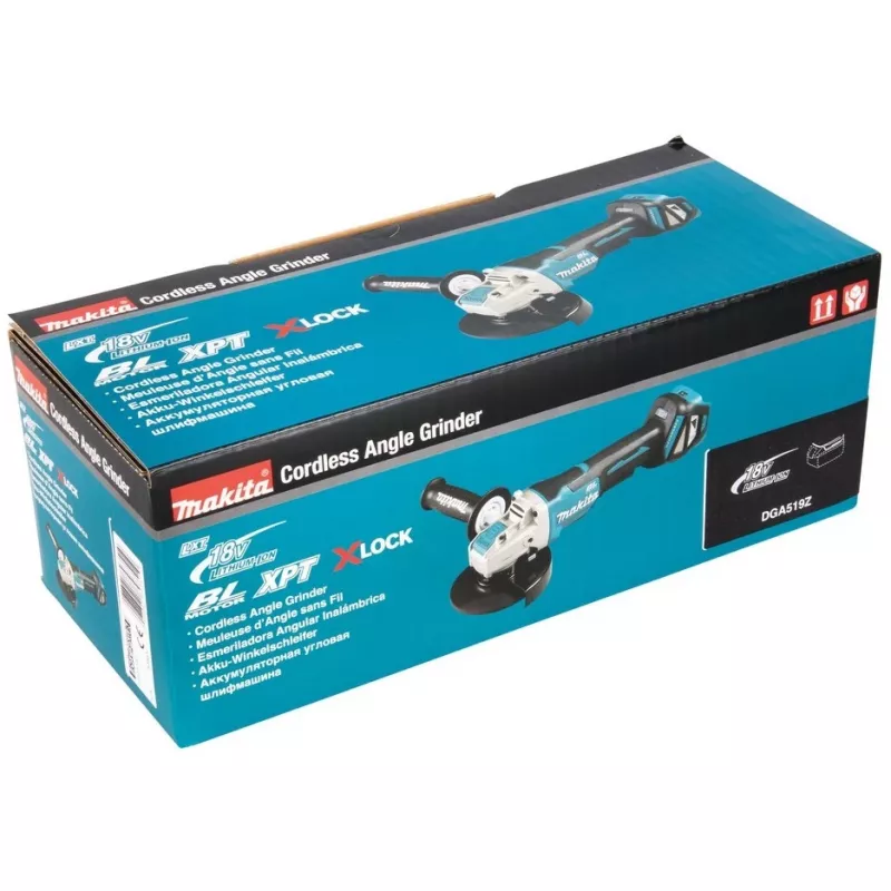 Makita DGA519Z - Szlifierka kątowa - Akumulatorowa - 125 mm - Bez akumulatora - 18 V (DGA519Z)