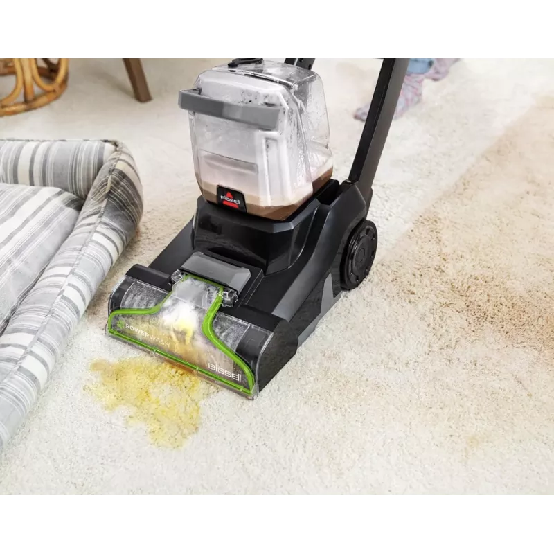 Bissell | PowerWash Pet, pionowy odkurzacz do dywanów i tapicerki | 3878N | Praca przewodowa | Ręczny | Funkcja prania | 600 W | Czarny/Limonowy | Gwarancja 24 miesiące