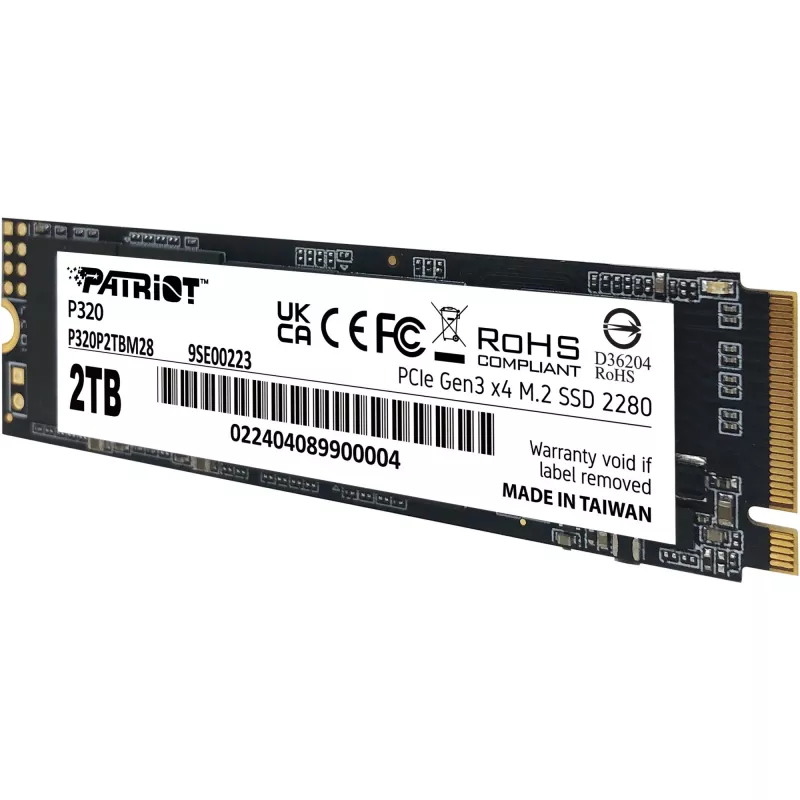 Dysk SSD Patriot P320 2TB M.2 2280 PCIe 3.0 x4 NVMe
