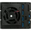 SilverStone SST-FS304-12G zewnętrzna obudowa na 3,5-calowe dyski, 4-kieszeniowa - czarna