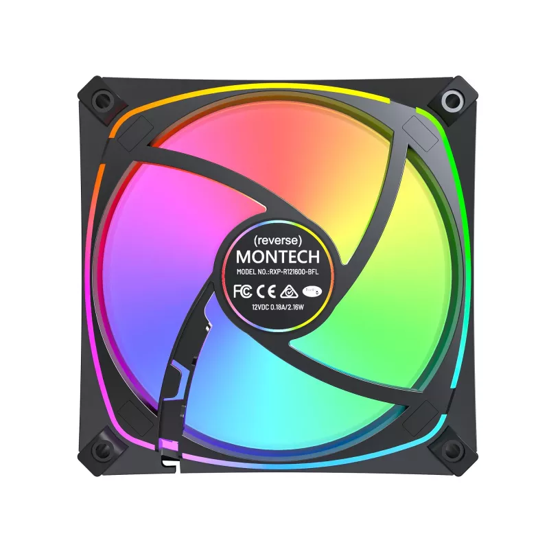 MONTECH RX120 PRO Czarny 120mm ARGB wentylator obudowy