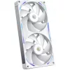 NZXT F280X RGB 140mm ARGB wentylatory do obudowy - biały, zestaw 2 szt.