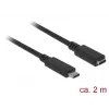 Kabel USB DeLOCK SuperSpeed USB 3.2 Gen 1 2m USB C Czarny