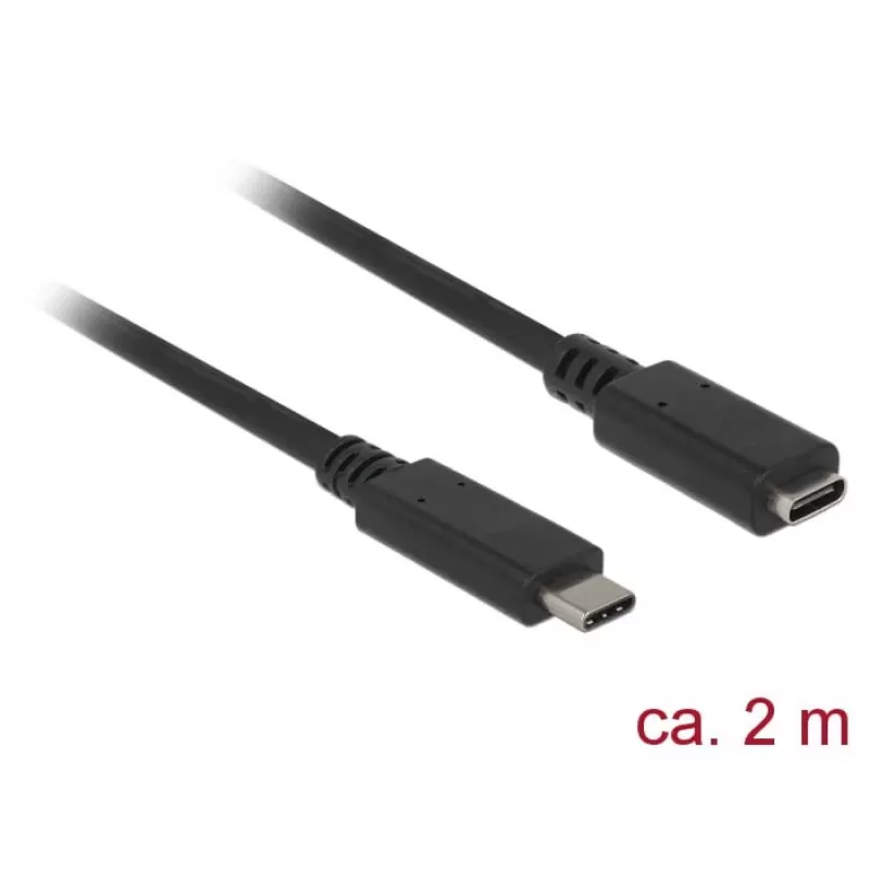 Kabel USB DeLOCK SuperSpeed USB 3.2 Gen 1 2m USB C Czarny
