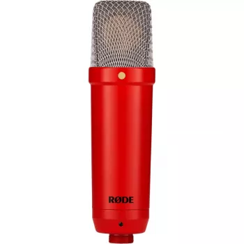Studyjny mikrofon pojemnościowy RØDE NT1 Signature czerwony — kardioidalny, 20–20000 Hz, czułość -32 dB, XLR (3-pin), 313 g