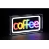 Neonowa tabliczka LED ActiveJet AJE-NEON COFFEE, wielokolorowa, USB 5V, montaż natynkowy, rama z tworzywa AS