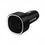 Ładowarka samochodowa CANYON OnDrive 60 PD 60W 2xUSB-C — moc 60W, 2 porty USB-C, czarna