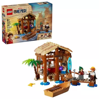 Zestaw LEGO One Piece 75636 Wioska Wiatrakowa Chata, 299 elementów, 3 minifigurki, 8+ lat