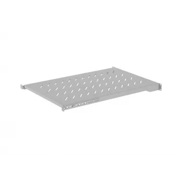 Półka do szafy serwerowej LANBERG AK-1010-S 1U 483x700mm szara, obciążenie 25 kg, montaż 4-punktowy
