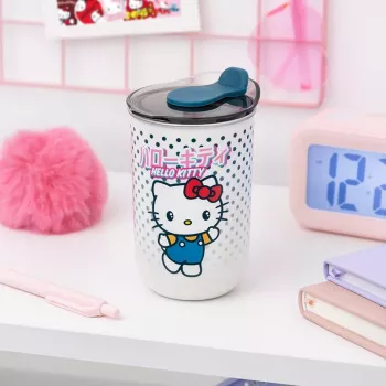 Kubek termiczny podróżny Paladone PP13768HK Hello Kitty 400 ml stal nierdzewna