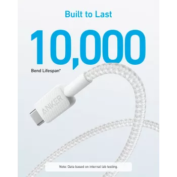 Kabel USB Anker 322 1,8 m USB A USB C Biały