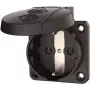 MENNEKES Elektrotechnik GmbH & Co. KG Gniazdo wtykowe Schuko do montażu panelowego 16A 2p+E 230V czarne 11032 (11032)