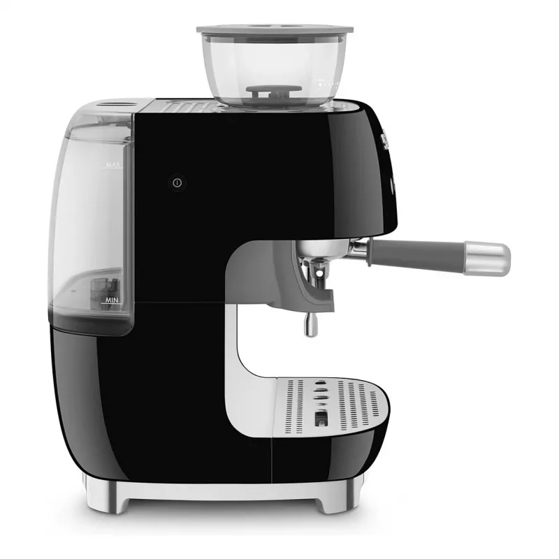 Ekspres do kawy SMEG EGF03BLEU. Kaffeevollautomat w stylu lat 50. Czarny