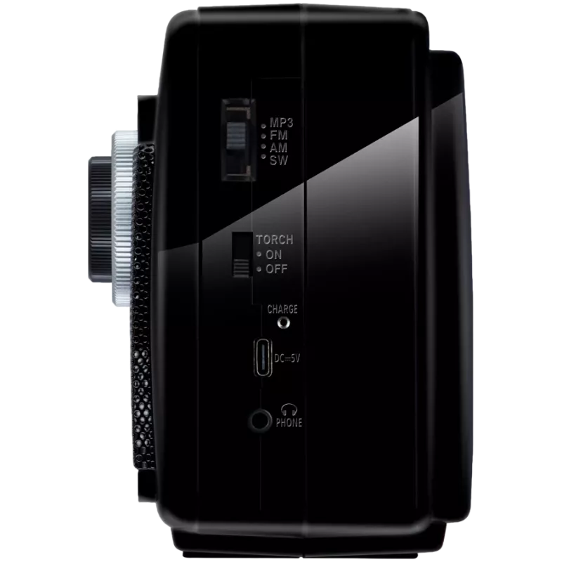 Głośnik SVEN SRP-155, czarny (3W, Bluetooth, FM/AM/SW, USB, microSD, latarka, bateria)