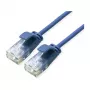ROLINE GREEN UTP kabel krosowy Cat.6A (klasa EA), LSOH, cienki, niebieski, 0,15 m