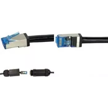 Logilink CQ7083S Ethernet Patch kabel Czarny