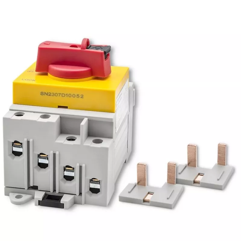Qoltec 52611 Odłącznik DC z funkcją blokady | Wyłącznik główny | 1200V | 32A | 8kV | 4P