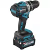 Makita - Młotowiertarka/Wkrętarka - Akumulatorowa - 2 prędkości - Klucz do uchwytu 13 mm - 64 N·m - 2 akumulatory, ładowarka w zestawie - 40 V