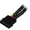 Przejściówka zasilająca Sharkoon SATA Y 4P Molex 0,15 m czarna — cyfrowy/dane — zasilacz