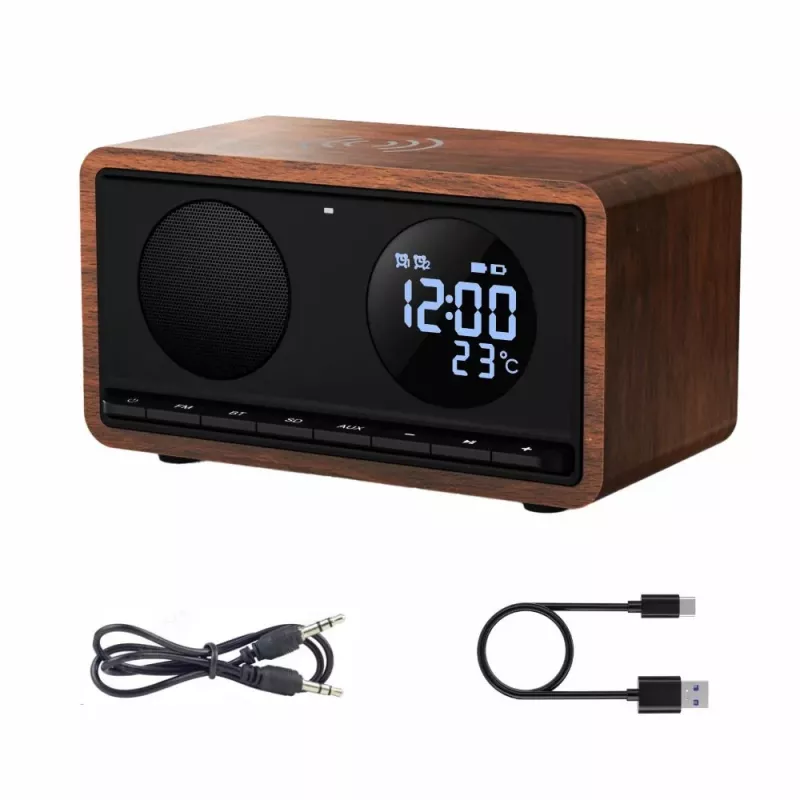 Zegar radiowy MANTA RDI912B Rimini czarny z 12-calowym wyświetlaczem i 8 GB pamięci