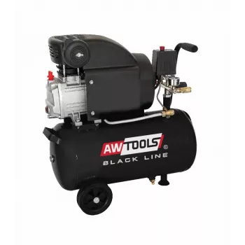Sprężarka powietrza AWTools AC24 24L 2.0HP - przenośny zbiornik 24 litry, silnik 2.0 KM