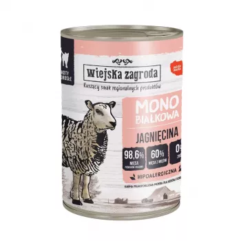 WIEJSKA ZAGRODA Monoprotein Lamb - mokra karma dla kota - 400g