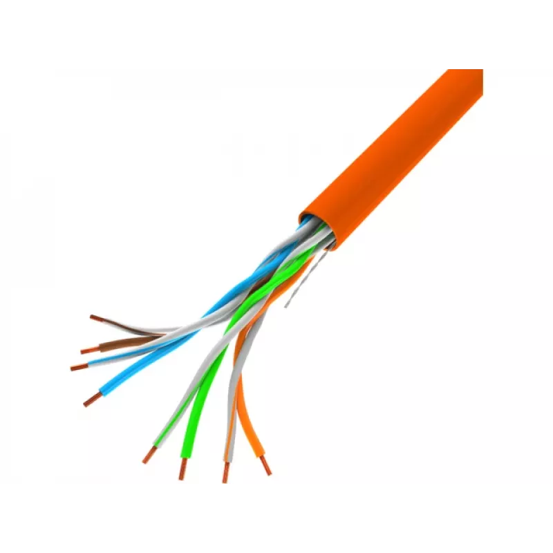 Kabel sieciowy Lanberg LCU5-10CC-0305-O U/UTP Cat5 305m pomarańczowy