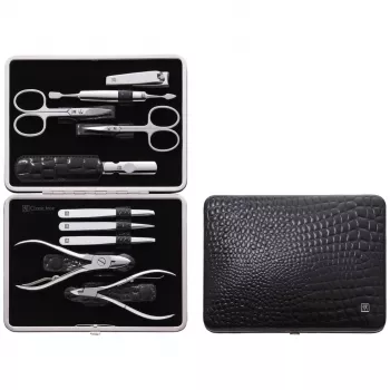Zestaw do manicure i pedicure ZWILLING 97509-004-0 ze stali nierdzewnej, czarny