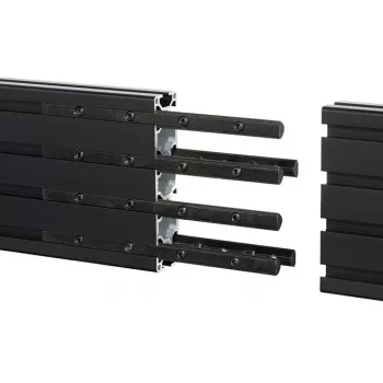 Szyna montażowa B-Tech BT8390 Zestaw przedłużający Czarny 12mm szerokość 8mm głębokość 180mm długość