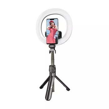 Selfie stick tripod Puluz TBD0595696701A z wbudowanym pierścieniem LED