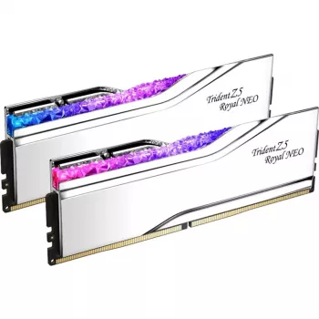 DIMM 32 GB DDR5-6400 (2x 16 GB) Dual-Kit, Memory srebrny, F5-6400J3239G16GX2-TR5NS, Trident Z5 Royal Neo, AMD EXPO