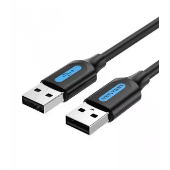 Kabel USB2.0 męski na MĘSKI/1.5M czarny Cojbg Vention