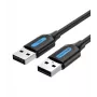Kabel USB2.0 męski na MĘSKI/1.5M czarny Cojbg Vention