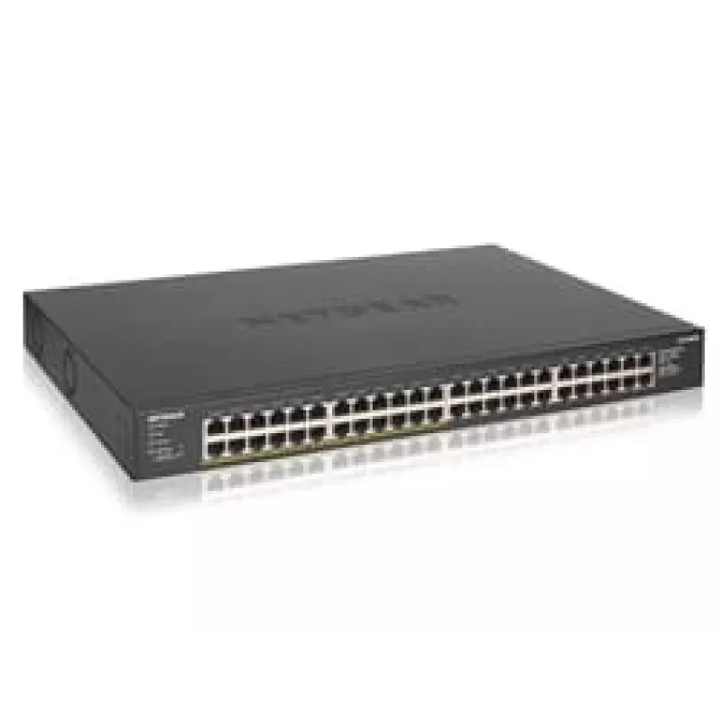 NETGEAR GS348PP Niezarządzalny przełącznik Gigabit Ethernet (10/100/1000) Power over Ethernet (PoE) Czarny
