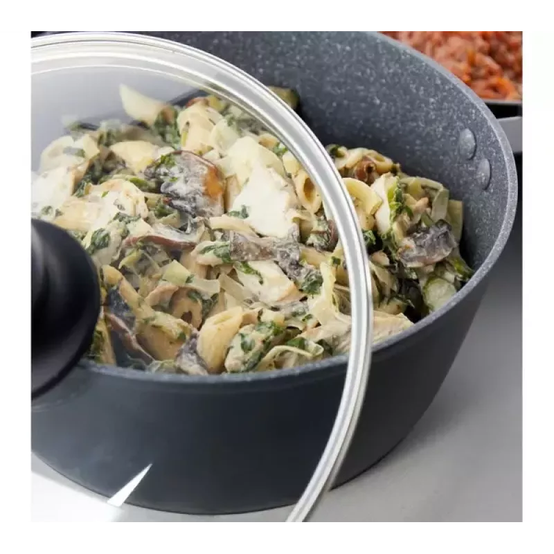 Pięcioczęściowy zestaw garnków Russell Hobbs Metallic Marble RH02814EU7 — powłoka nieprzywierająca, różne rozmiary