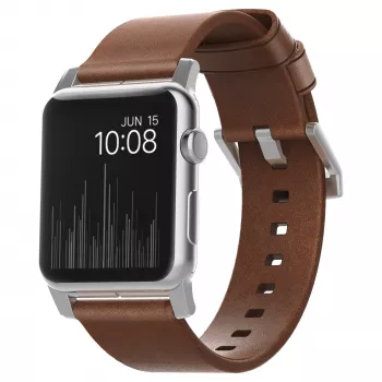 Pasek Nomad NM1A4RSM00 do smartwatcha — brązowa skóra